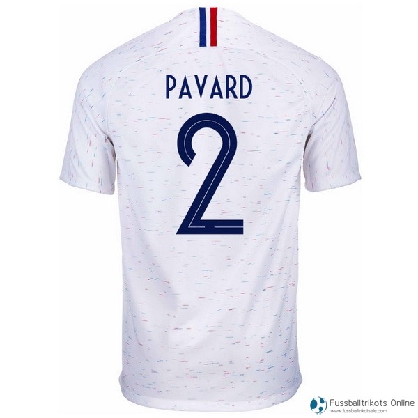 Frankreich Trikot Auswarts Pavard 2018 Weiß Fussballtrikots Günstig